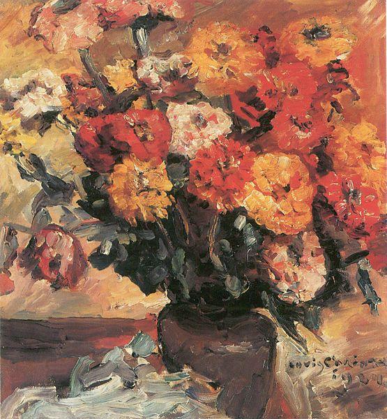 Lovis Corinth Zinnien oil painting picture